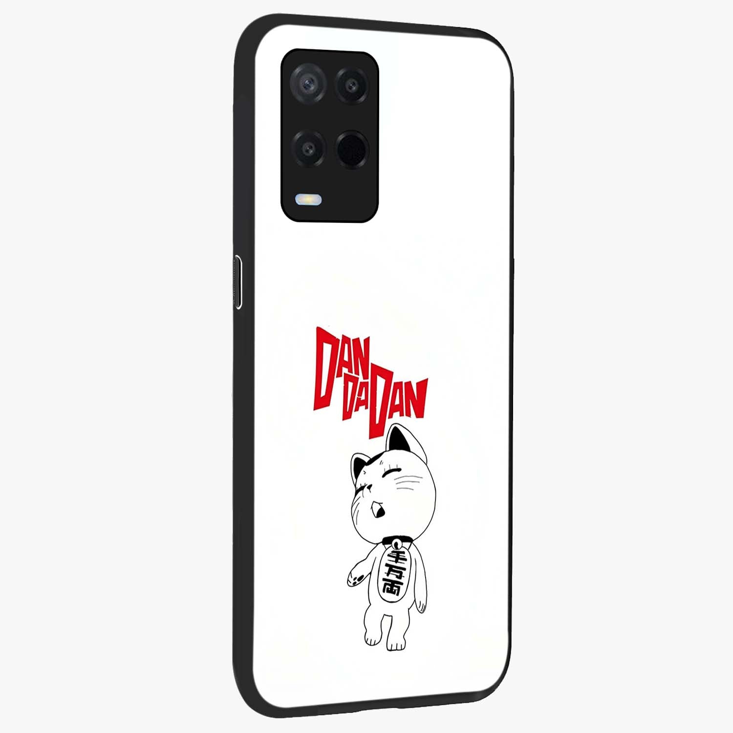 Playful Spirit Charm Glass Case upright view showcasing vibrant charm artwork with fun artistic theme.