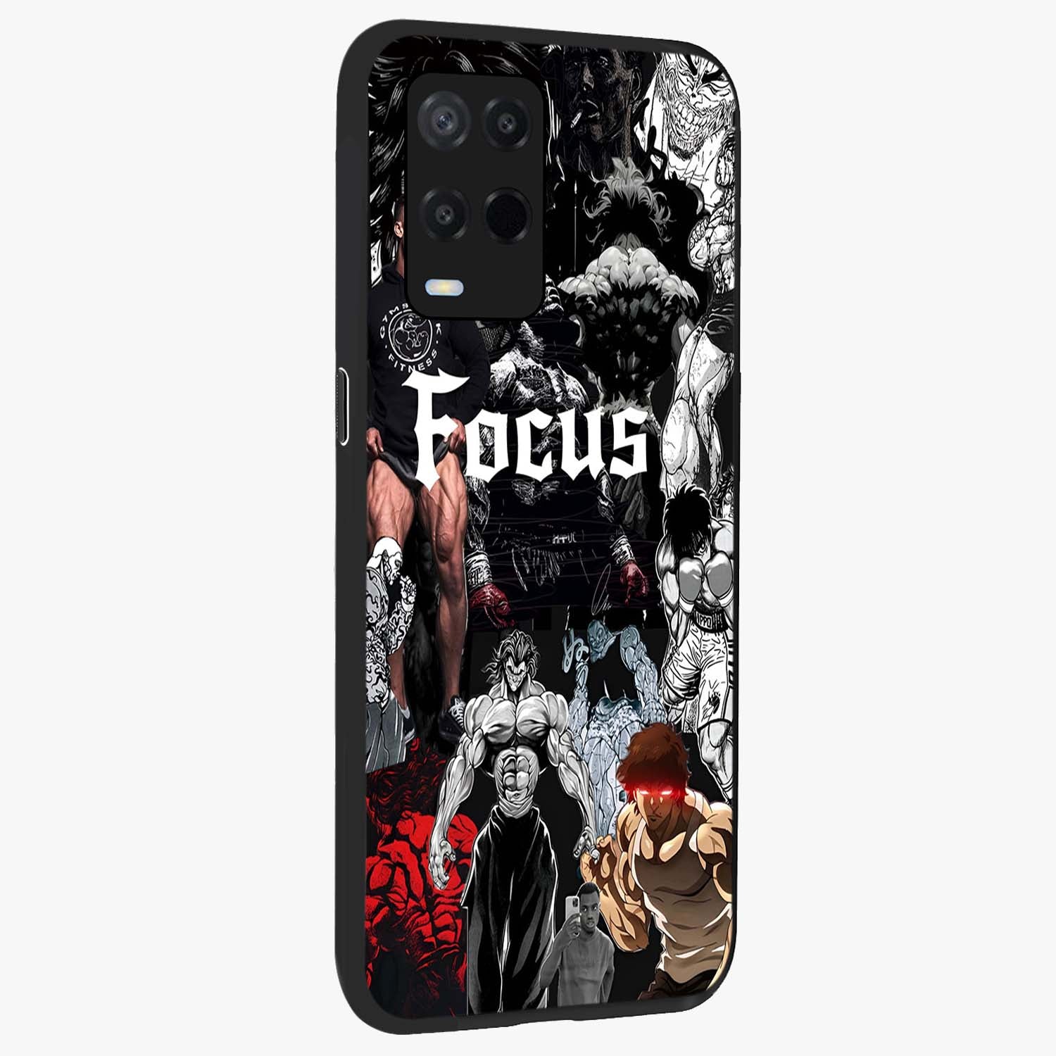 Relentless Power Focus Glass Case upright view showcasing strong inspirational artwork with powerful focus theme.