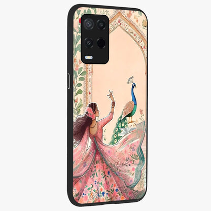 Royal Grace Muse Glass Case upright view showcasing stylish artistic artwork with sophisticated royal theme.
