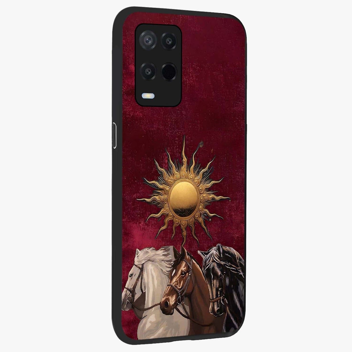 Solar Riders Glass Case upright view showcasing energetic rider artwork with bold adventure theme.