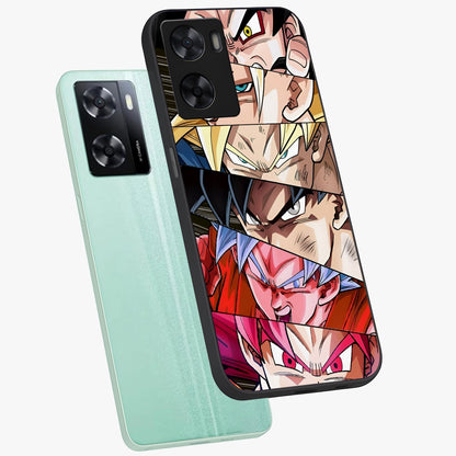 Anime Character Glass Case displayed in angled mockup highlighting colorful anime character illustration.