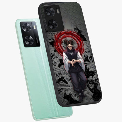 Cursed Ritual Ascension Glass Case displayed in angled mockup highlighting mystical ritual illustration with supernatural aesthetic.
