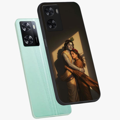Divine Eternal Love Glass Case displayed in angled mockup highlighting elegant divine inspired design with peaceful aesthetic.
