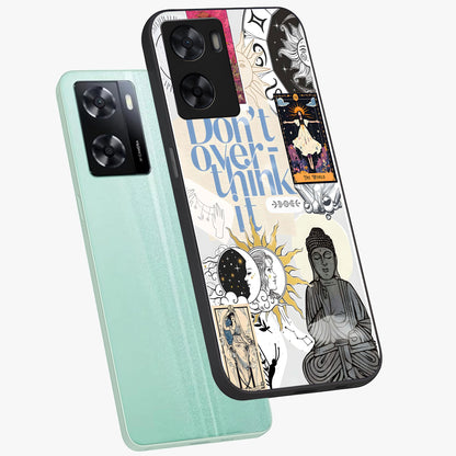 Ethereal Thoughts Glass Case displayed in angled mockup highlighting soft abstract design with calm ethereal aesthetic.