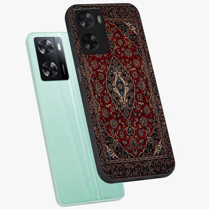 Heritage Carpet Royale Glass Case displayed in angled mockup highlighting intricate royal carpet design with heritage aesthetic.