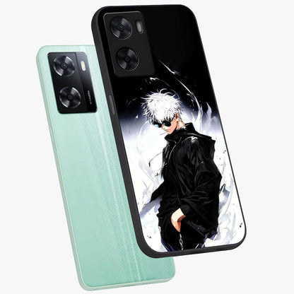 Limitless Shadow King Glass Case displayed in angled mockup highlighting dramatic dark hero design with intense aesthetic.