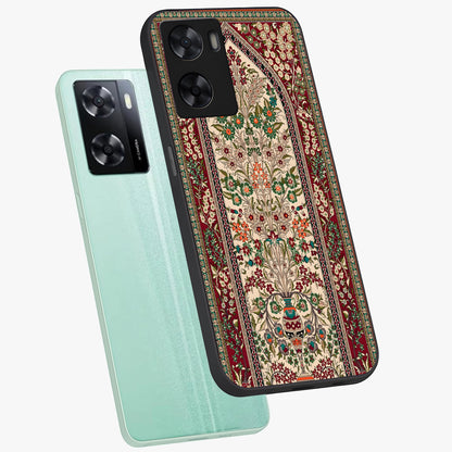 Persian Inspired Glass Case displayed in angled mockup highlighting intricate traditional design with elegant cultural aesthetic.