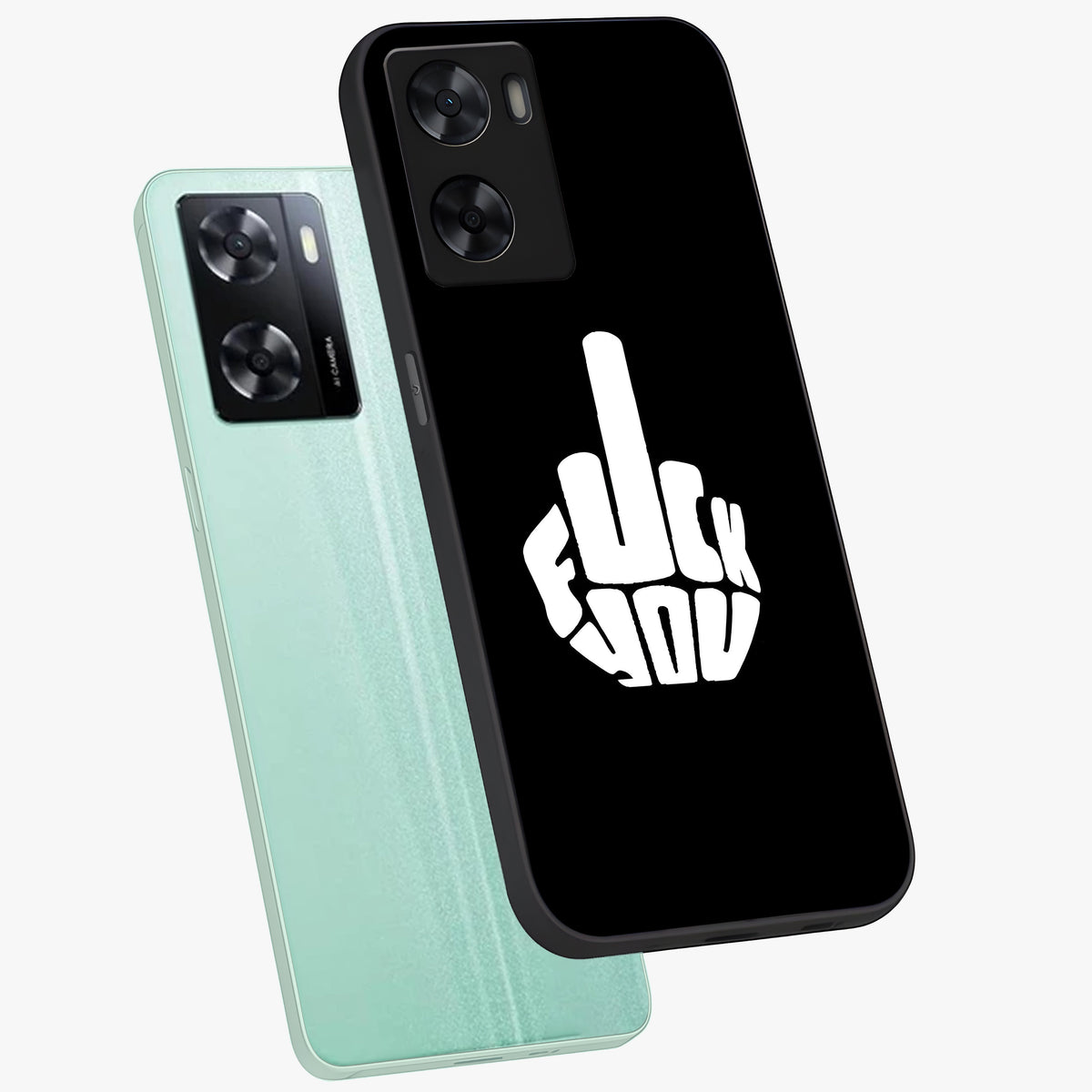 Rebel Mode On Glass Case displayed in angled mockup highlighting edgy text design with modern street aesthetic.