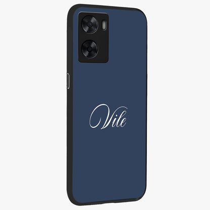 Blue Vintage Floral Pattern Glass Case displayed in angled mockup highlighting classic blue floral pattern and retro aesthetic design.