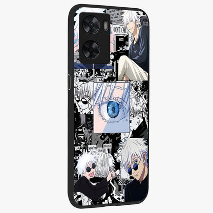 Infinity Sorcerer Chaos Glass Case upright view showcasing dramatic sorcerer artwork with chaotic mystical theme.
