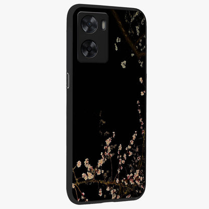 Petal Moon Light With Custom Name Glass Case upright view showcasing elegant floral moon artwork with personalized aesthetic.
