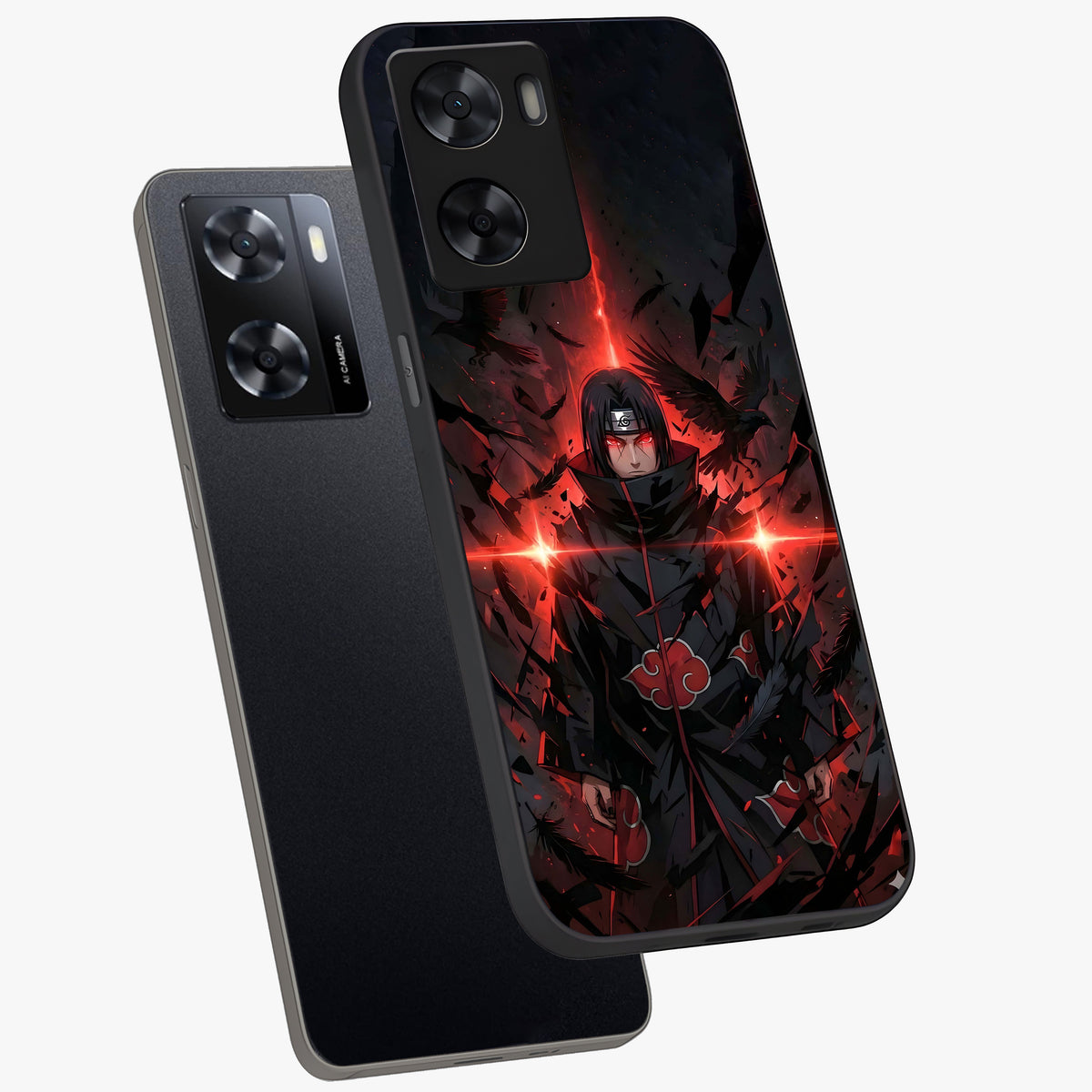 Focused Blade Discipline Glass Case displayed in angled mockup highlighting clean minimal text artwork with modern aesthetic style.