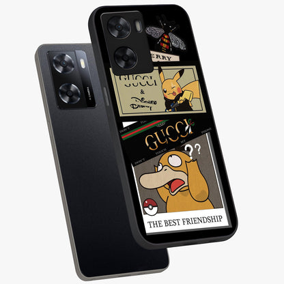 Gucci Play Mashup Glass Case displayed in angled mockup highlighting stylish fashion mashup design with bold aesthetic.