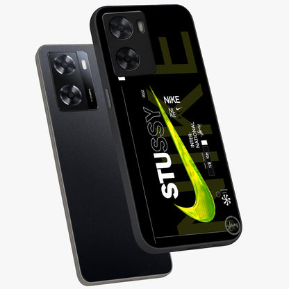 Neon Street Edition Glass Case displayed in angled mockup highlighting vibrant urban design with bold street aesthetic.