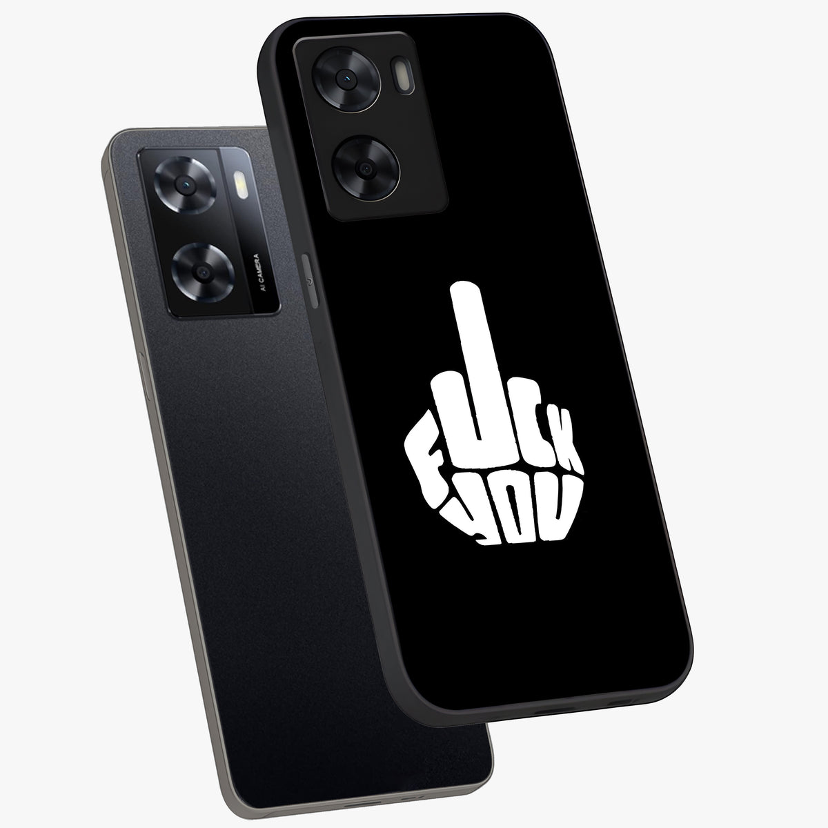 Rebel Mode On Glass Case displayed in angled mockup highlighting edgy text design with modern street aesthetic.