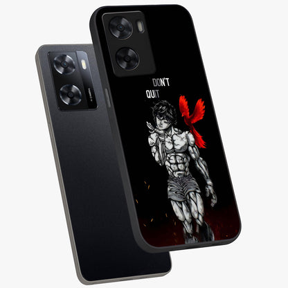 Rise Beyond Limits Glass Case displayed in angled mockup highlighting inspiring message design with modern aesthetic style.