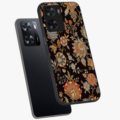 Vintage Floral Dream Glass Case displayed in angled mockup highlighting elegant vintage flower design with soft aesthetic style.