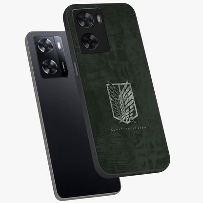 Wings Of Freedom Glass Case displayed in angled mockup highlighting graceful wing design with inspirational aesthetic.