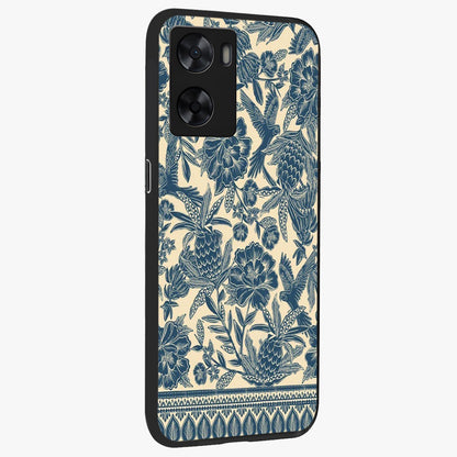 Heirloom Wild Bloom Glass Case upright view showcasing delicate wildflower artwork with timeless floral theme.
