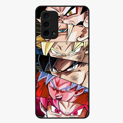 Anime Character Glass Case showing flat back view with vibrant anime artwork and glossy glass finish.