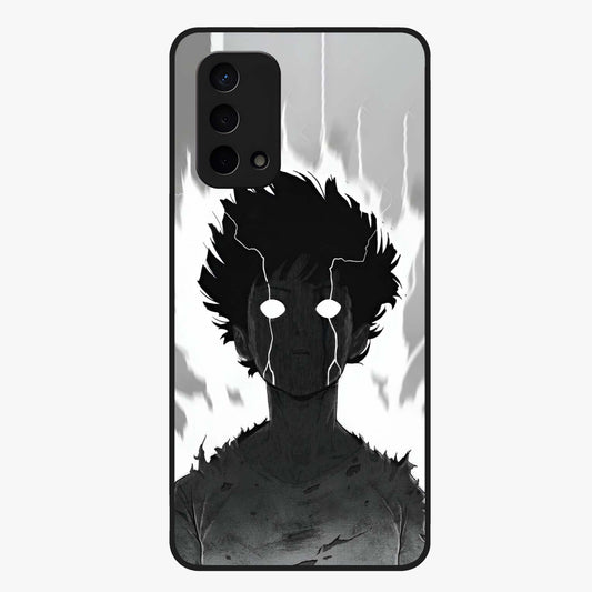 Awakened Inner Rage Glass Case showing flat back view with intense artistic artwork and glossy glass finish.