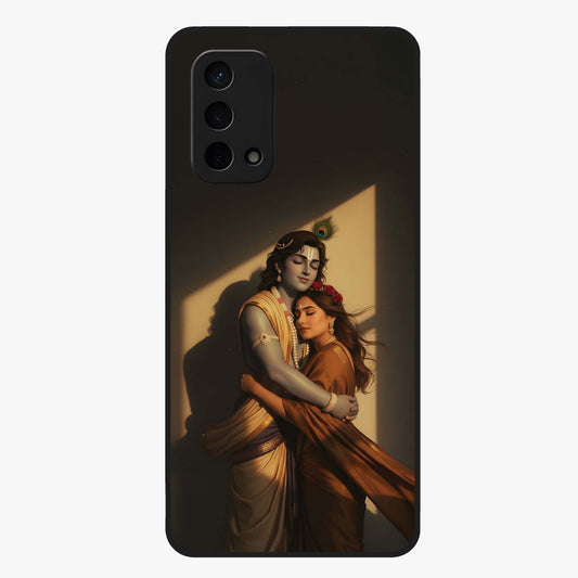 Divine Eternal Love Glass Case showing flat back view with spiritual love themed artwork and glossy glass finish.