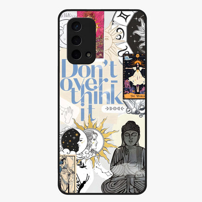 Ethereal Thoughts Glass Case showing flat back view with dreamy artistic artwork and glossy glass finish.
