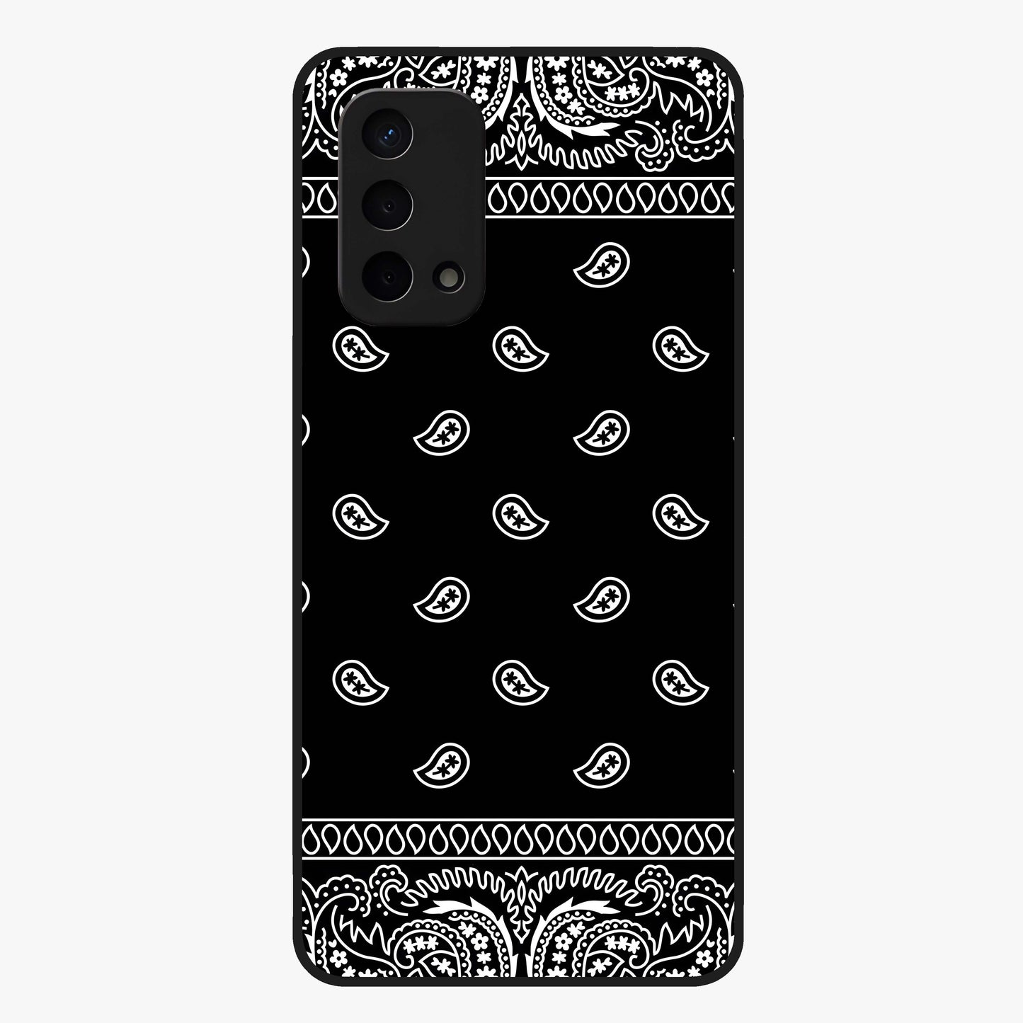 Retro Rebel Threads Glass Case showing flat back view with vintage street style artwork and glossy glass finish.