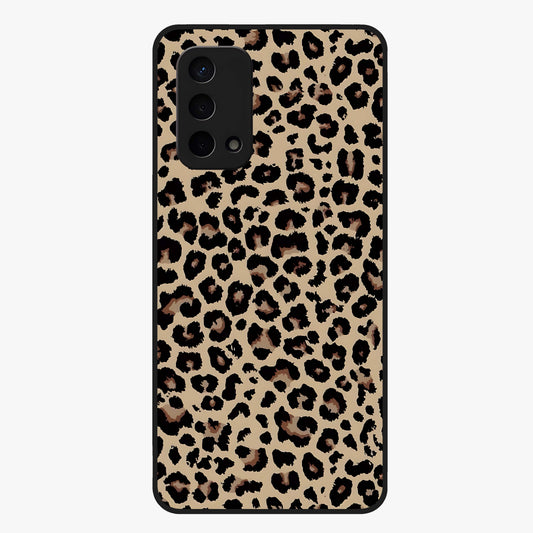 Savage Chic Pattern Glass Case showing flat back view with stylish patterned artwork and glossy glass finish.
