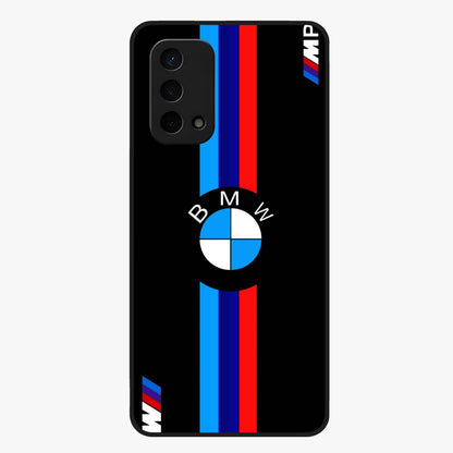 Turbo BMW Beast Glass Case showing flat back view with high performance sports car artwork and glossy glass finish.