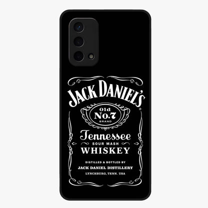 Vintage Whiskey Heritage Glass Case showing flat back view with classic whiskey inspired artwork and glossy glass finish.
