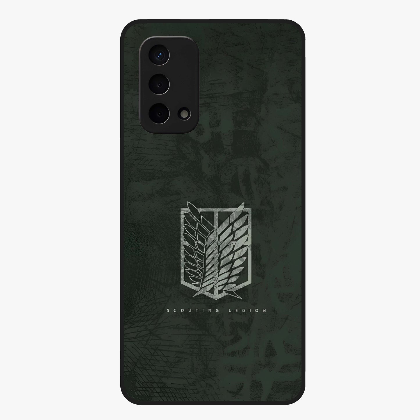 Wings Of Freedom Glass Case showing flat back view with symbolic wings artwork and glossy glass finish.