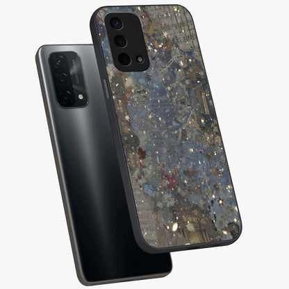 Aesthetic Astrolophia Glass Case displayed in angled mockup highlighting artistic aesthetic elements and smooth glass surface.