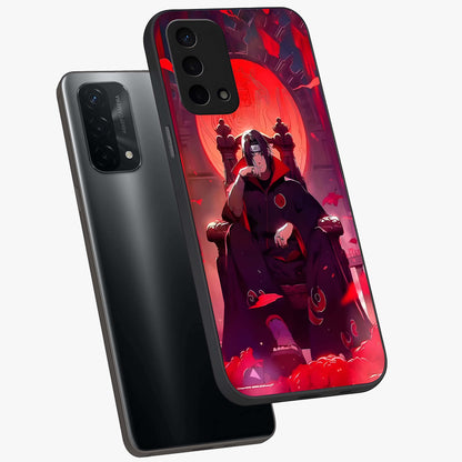 Blood Moon Sovereign Glass Case displayed in angled mockup highlighting dark celestial moon design and dramatic theme.