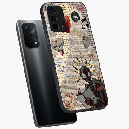 City Dream Sketch Glass Case displayed in angled mockup highlighting minimal city illustration with aesthetic sketch style.