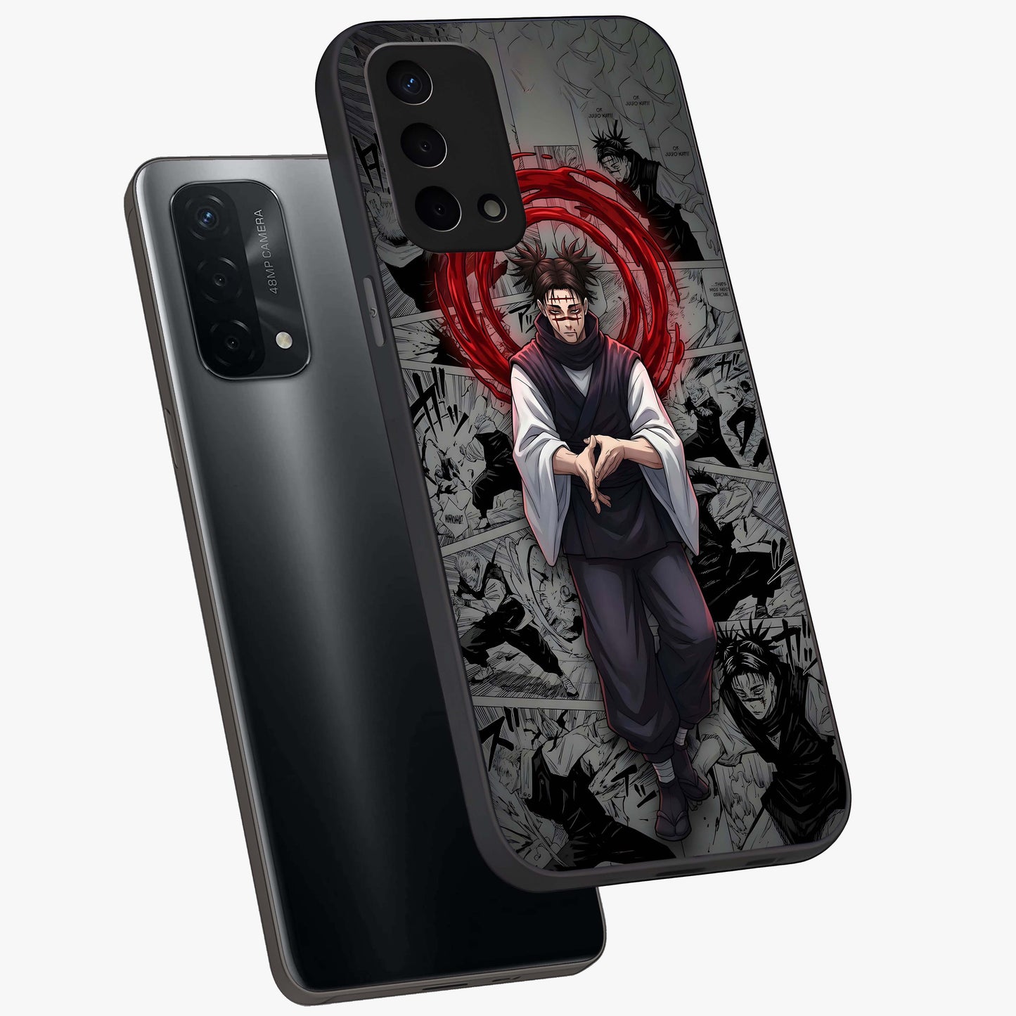 Cursed Ritual Ascension Glass Case displayed in angled mockup highlighting mystical ritual illustration with supernatural aesthetic.