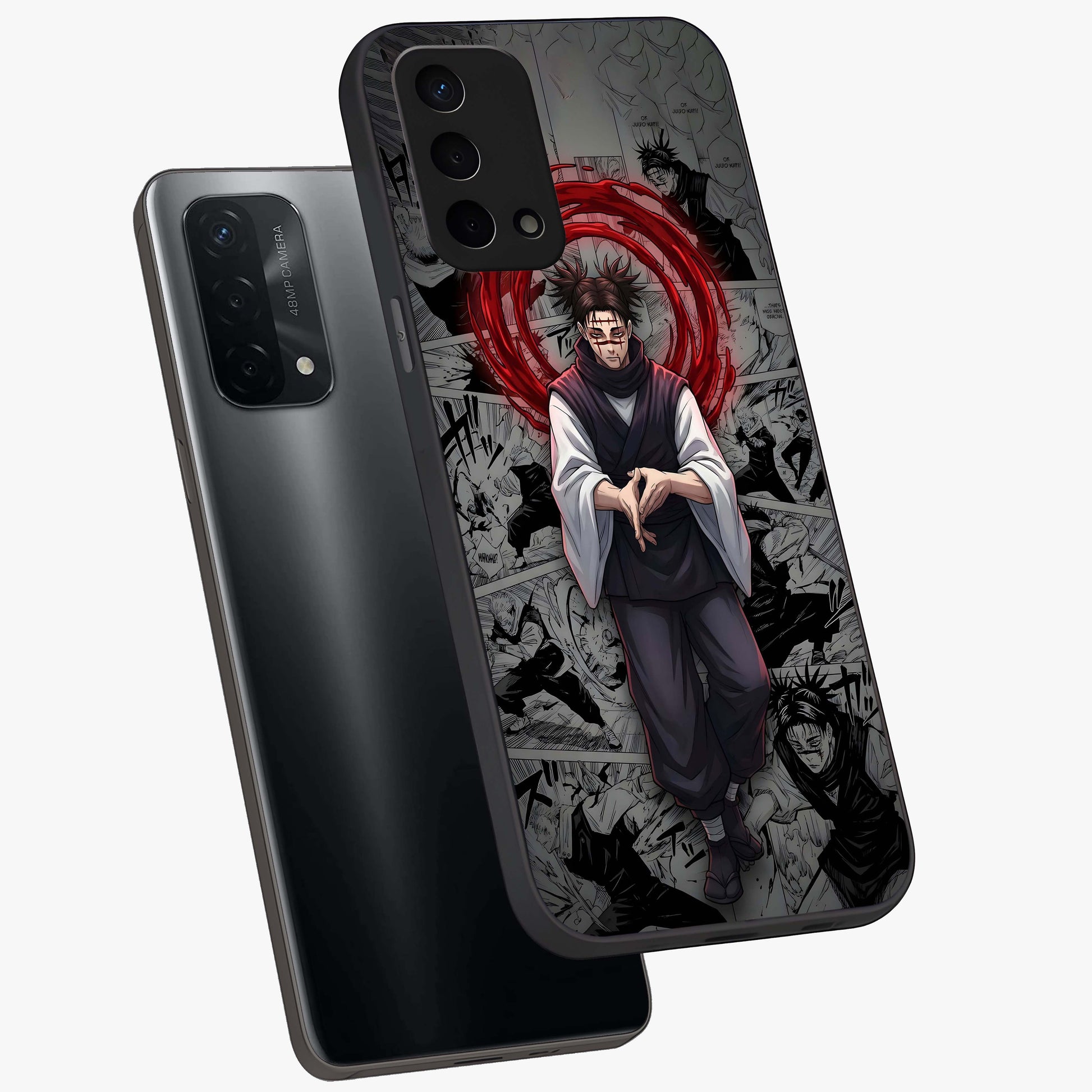 Cursed Ritual Ascension Glass Case displayed in angled mockup highlighting mystical ritual illustration with supernatural aesthetic.