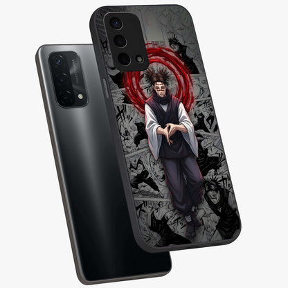 Cursed Ritual Ascension Glass Case displayed in angled mockup highlighting mystical ritual illustration with supernatural aesthetic.