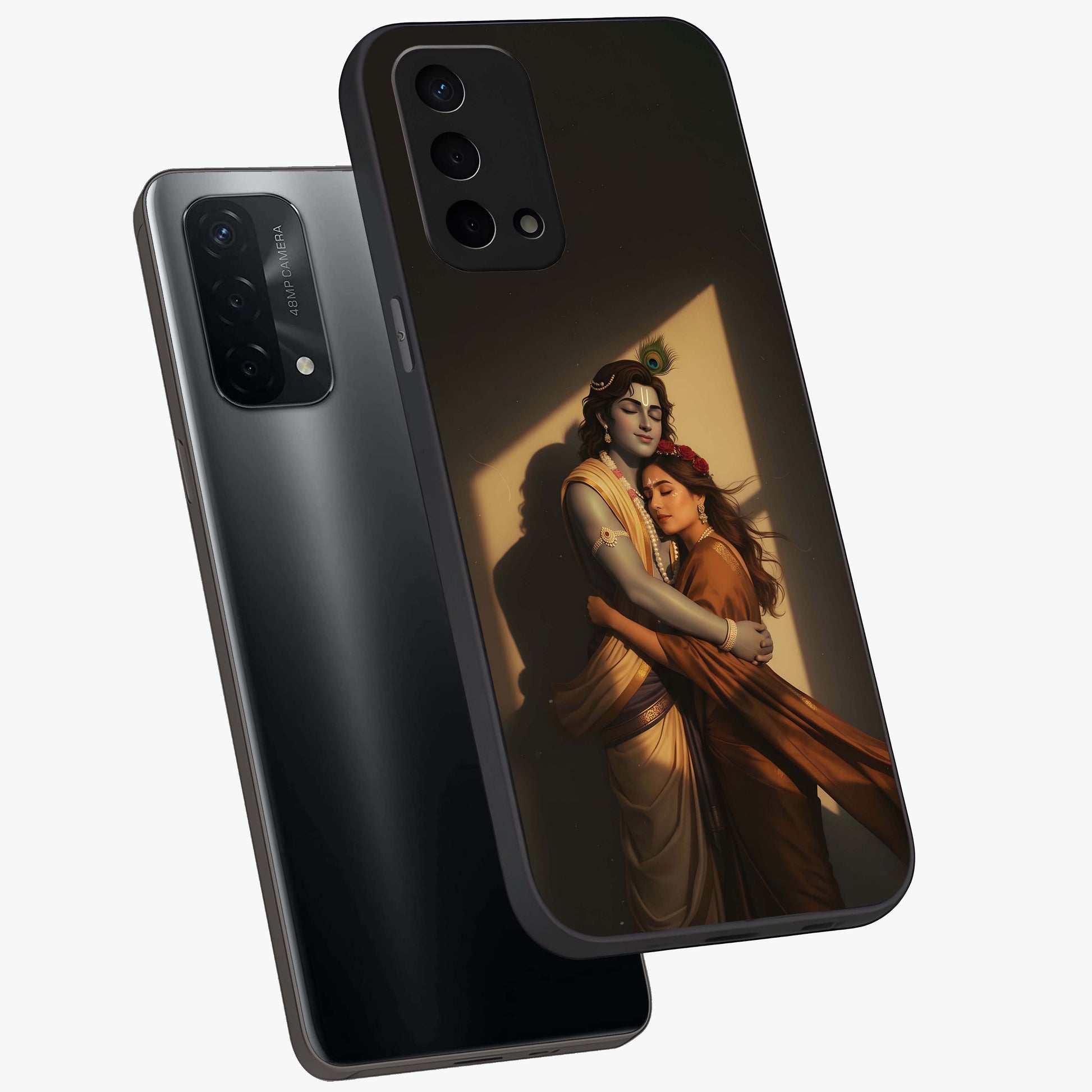 Divine Eternal Love Glass Case displayed in angled mockup highlighting elegant divine inspired design with peaceful aesthetic.