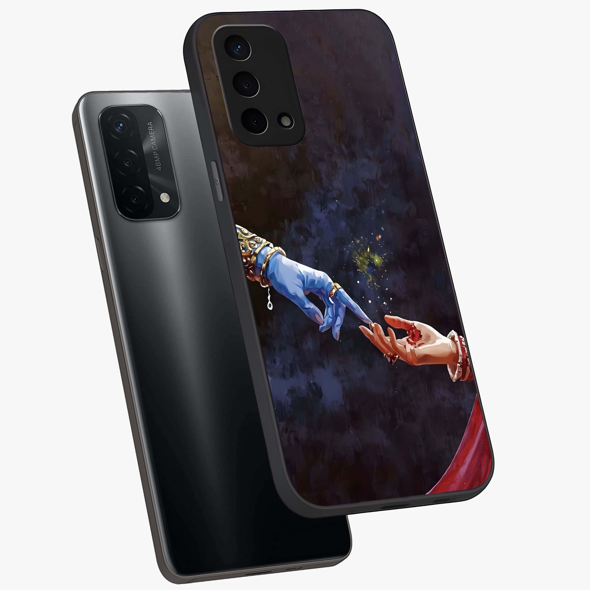 Divine Touch Eternal Glass Case displayed in angled mockup highlighting elegant divine inspired design with calm aesthetic style.