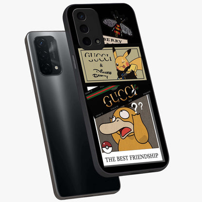 Gucci Play Mashup Glass Case displayed in angled mockup highlighting stylish fashion mashup design with bold aesthetic.