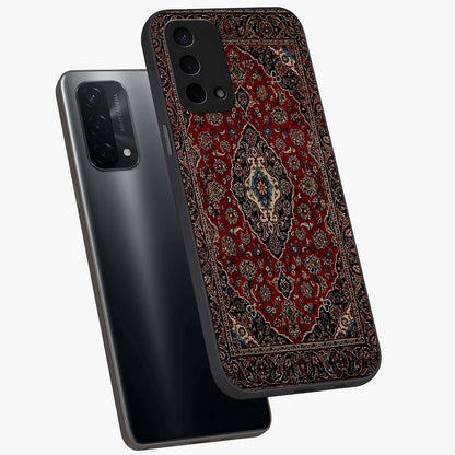 Heritage Carpet Royale Glass Case displayed in angled mockup highlighting intricate royal carpet design with heritage aesthetic.