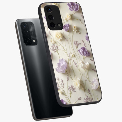Lilac Breeze Harmony Glass Case displayed in angled mockup highlighting calm lilac breeze design with soothing aesthetic style.