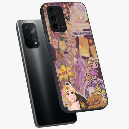 Magical Tangled Dream Glass Case displayed in angled mockup highlighting whimsical fantasy design with magical aesthetic.