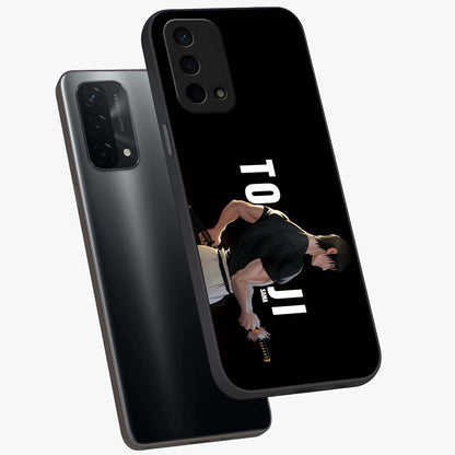 Midnight Blade Resolve Glass Case displayed in angled mockup highlighting powerful blade illustration with dramatic dark aesthetic.
