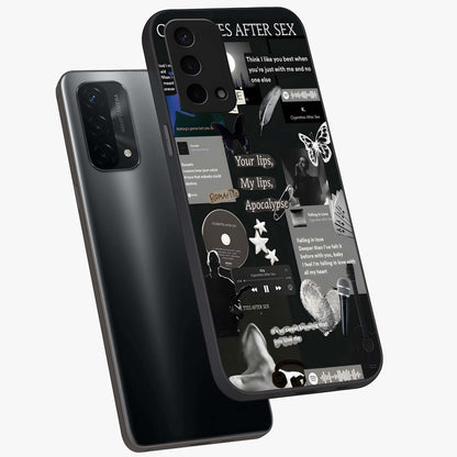 Midnight Love Echo Glass Case displayed in angled mockup highlighting elegant love inspired design with deep aesthetic style.