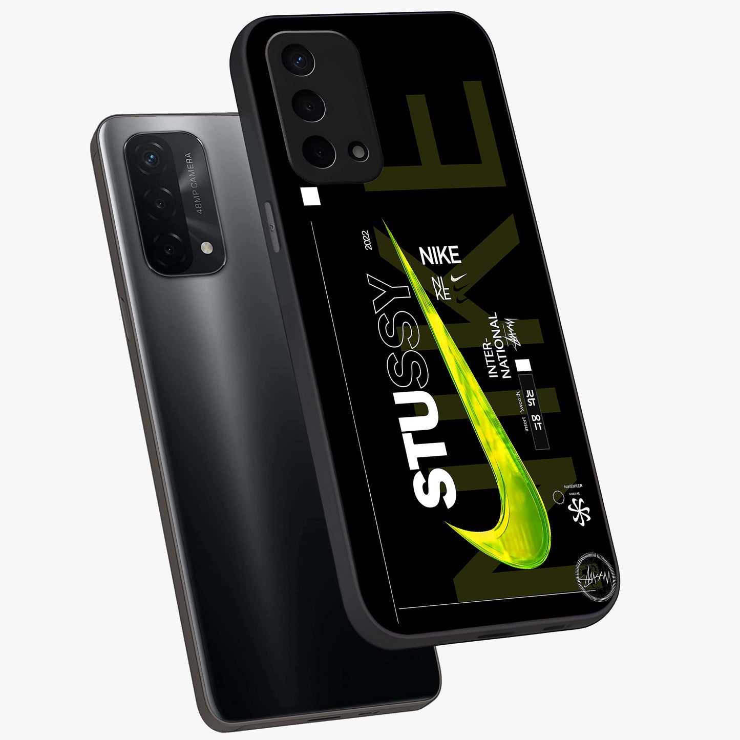 Neon Street Edition Glass Case displayed in angled mockup highlighting vibrant urban design with bold street aesthetic.
