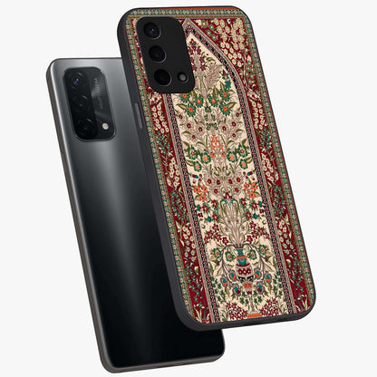 Persian Inspired Glass Case displayed in angled mockup highlighting intricate traditional design with elegant cultural aesthetic.