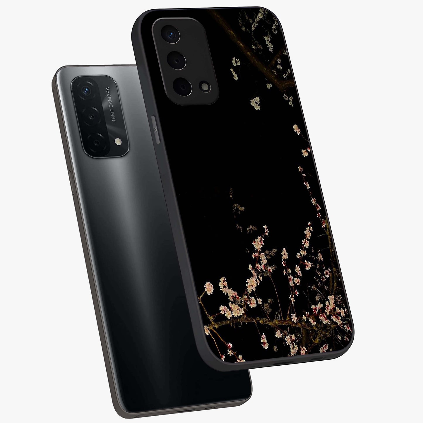 Petal Moon Light With Custom Name Glass Case displayed in angled mockup highlighting delicate petal design with custom name feature.
