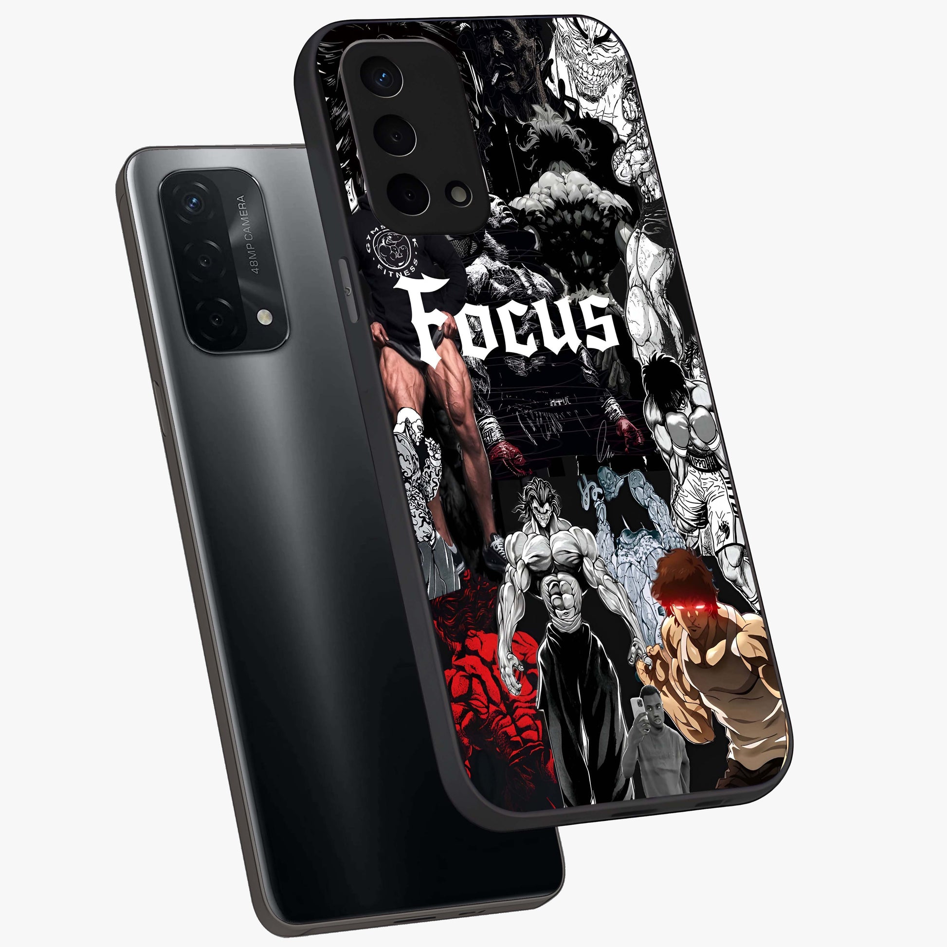 Relentless Power Focus Glass Case displayed in angled mockup highlighting bold statement design with modern aesthetic style.